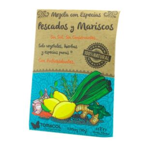 ¿Quieres darle un toque especial a tus platillos de pescado? Prueba nuestro Sazón para Pescados y Mariscos TomaCol®, una deliciosa combinación de especias que realzará el sabor sin necesidad de agregar sal o cubitos de sabor."